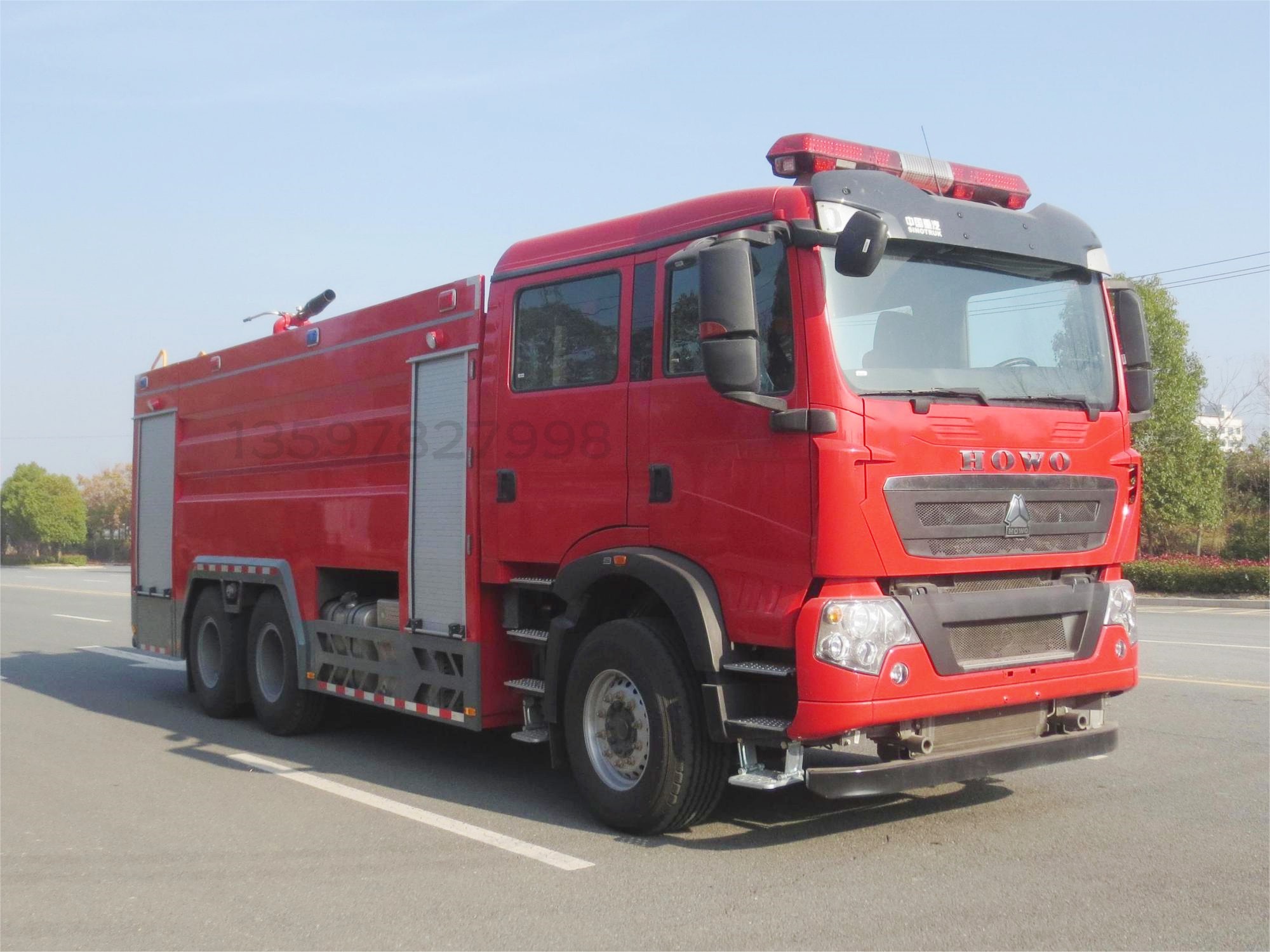 豪沃16噸水罐消防車(chē)